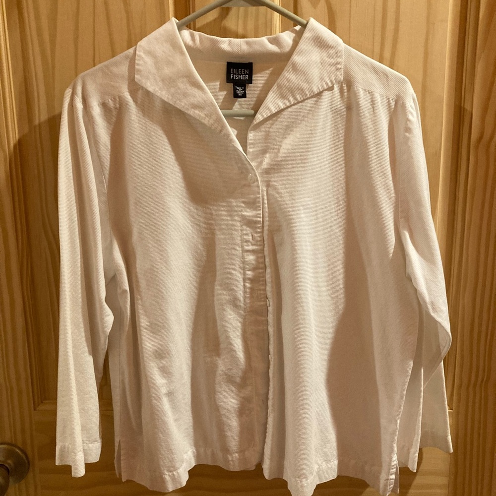 Eileen Fisher white button down